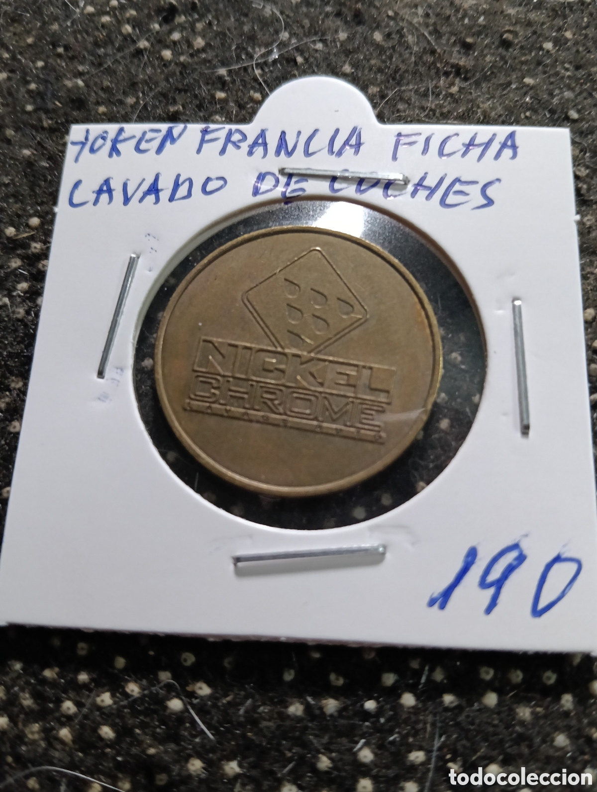 Monedas locales: Token o Jeton Francia ficha lavado de coches