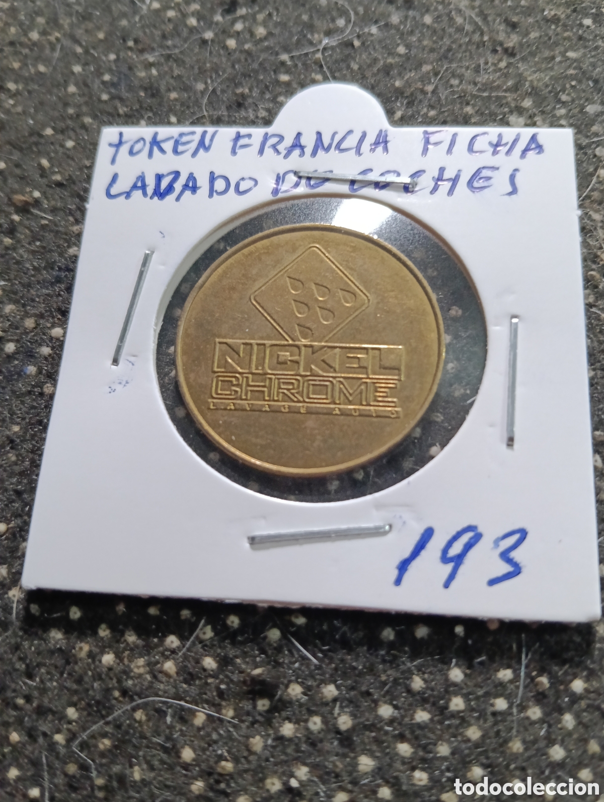 Monedas locales: Token o Jeton Francia ficha lavado de coches