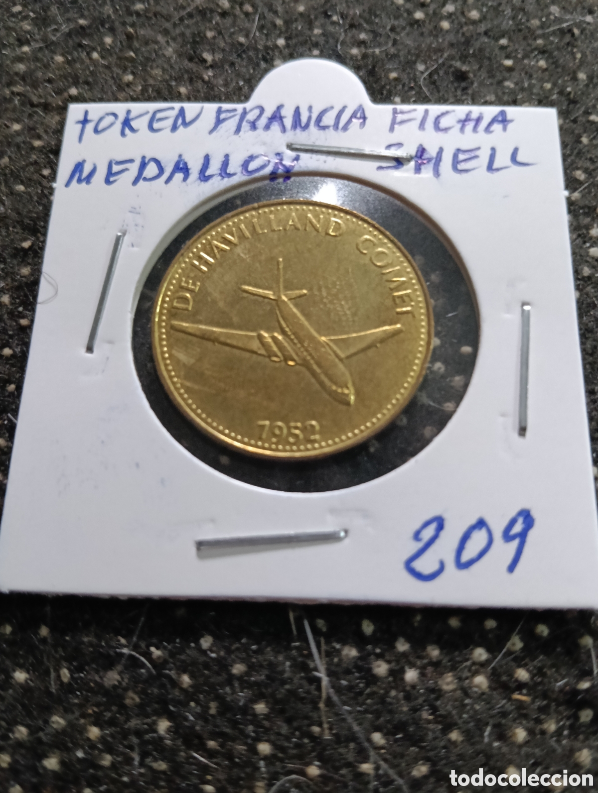 Monedas locales: Token o Jeton Francia ficha Medall&oacute;n Shell