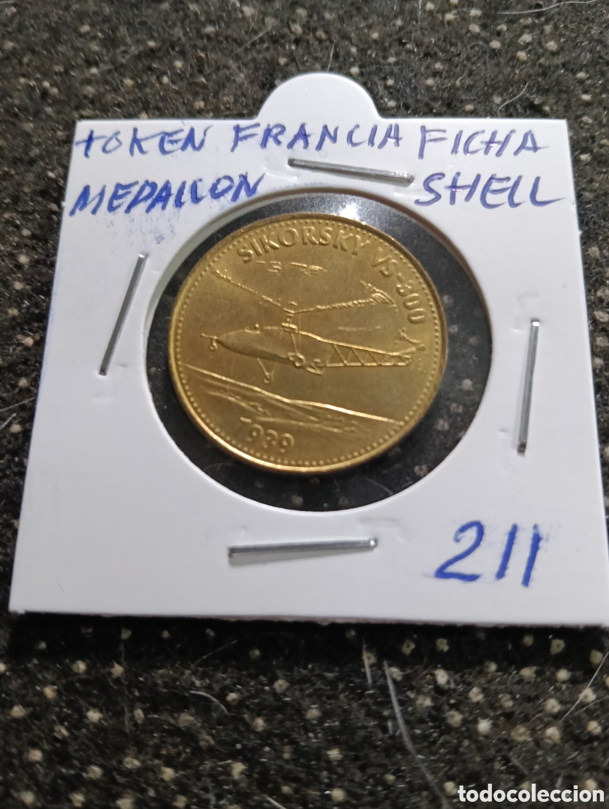 Monedas locales: Token o Jeton Francia ficha Medall&oacute;n Shell