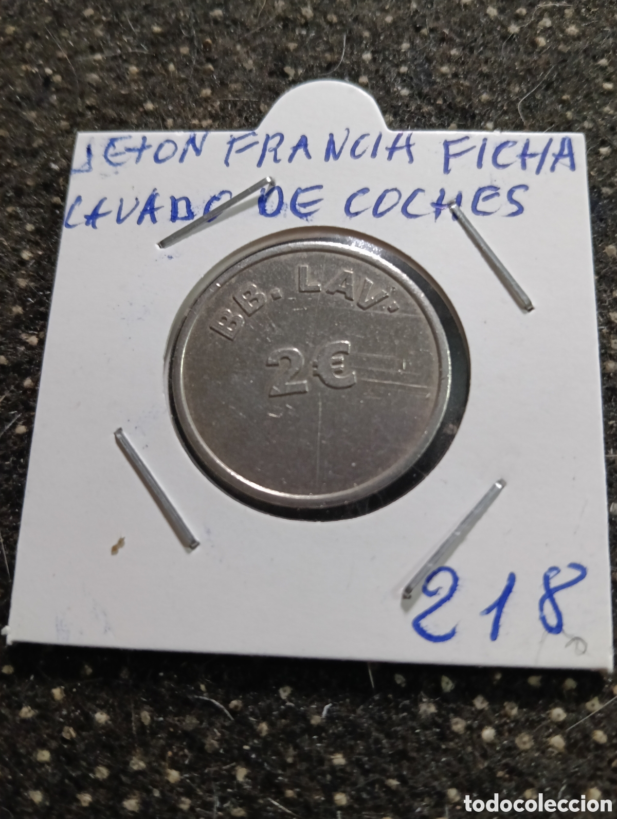 Monedas locales: Token o Jeton Francia ficha lavado de coches