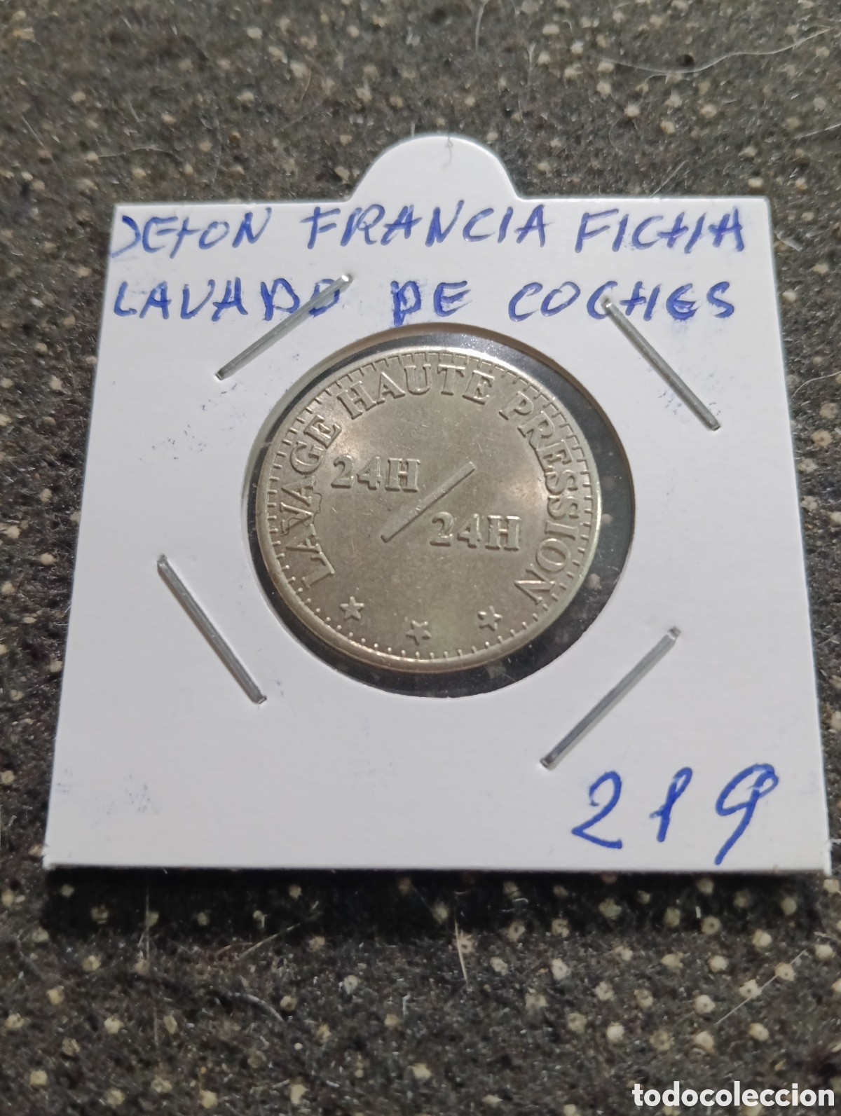 Monedas locales: Token o Jeton Francia ficha lavado de coches