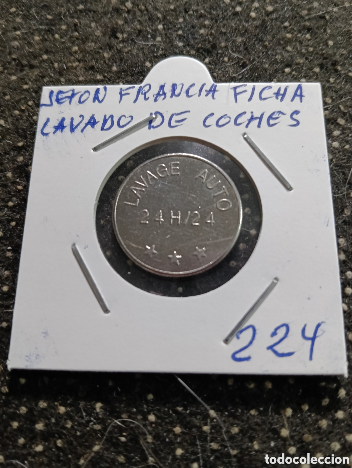 Monedas locales: Token o Jeton Francia ficha lavado de coches