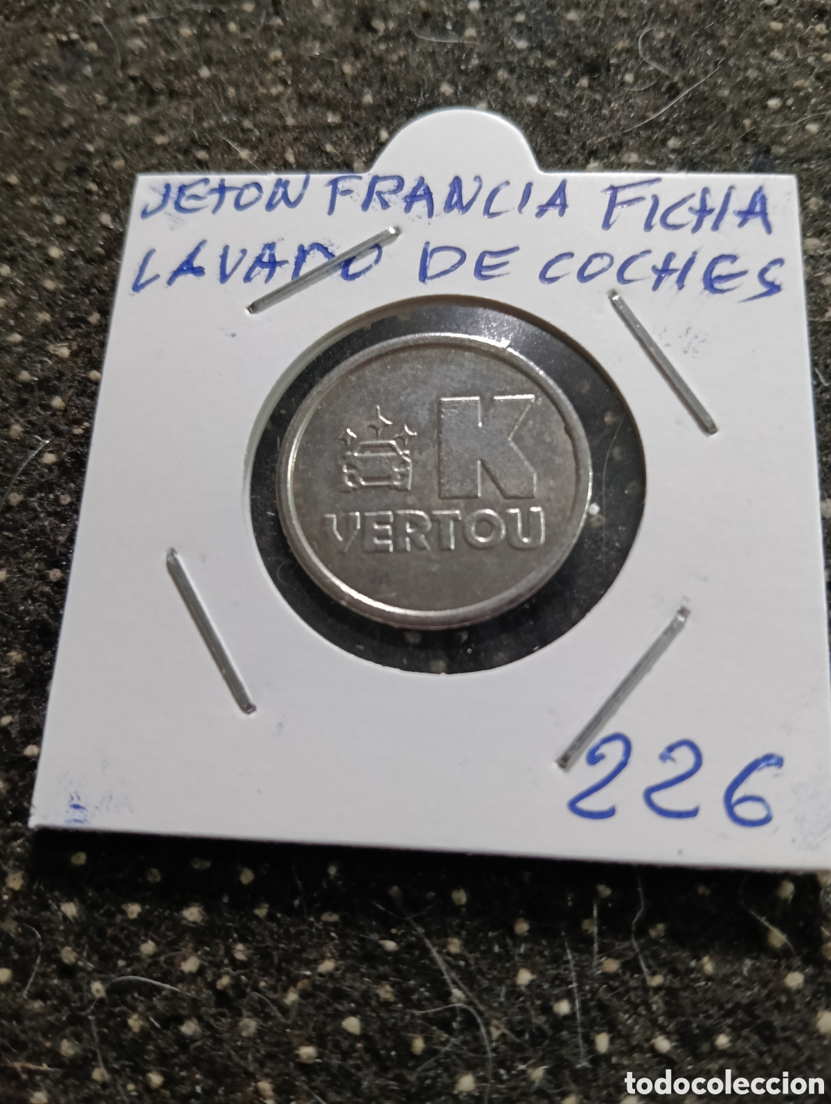 Monedas locales: Token o Jeton Francia ficha lavado de coches