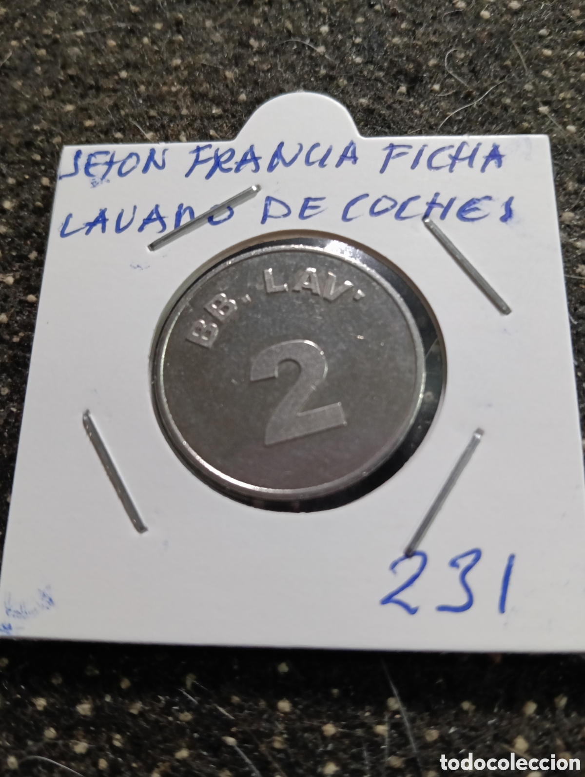 Monedas locales: Token o Jeton Francia ficha lavado de coches