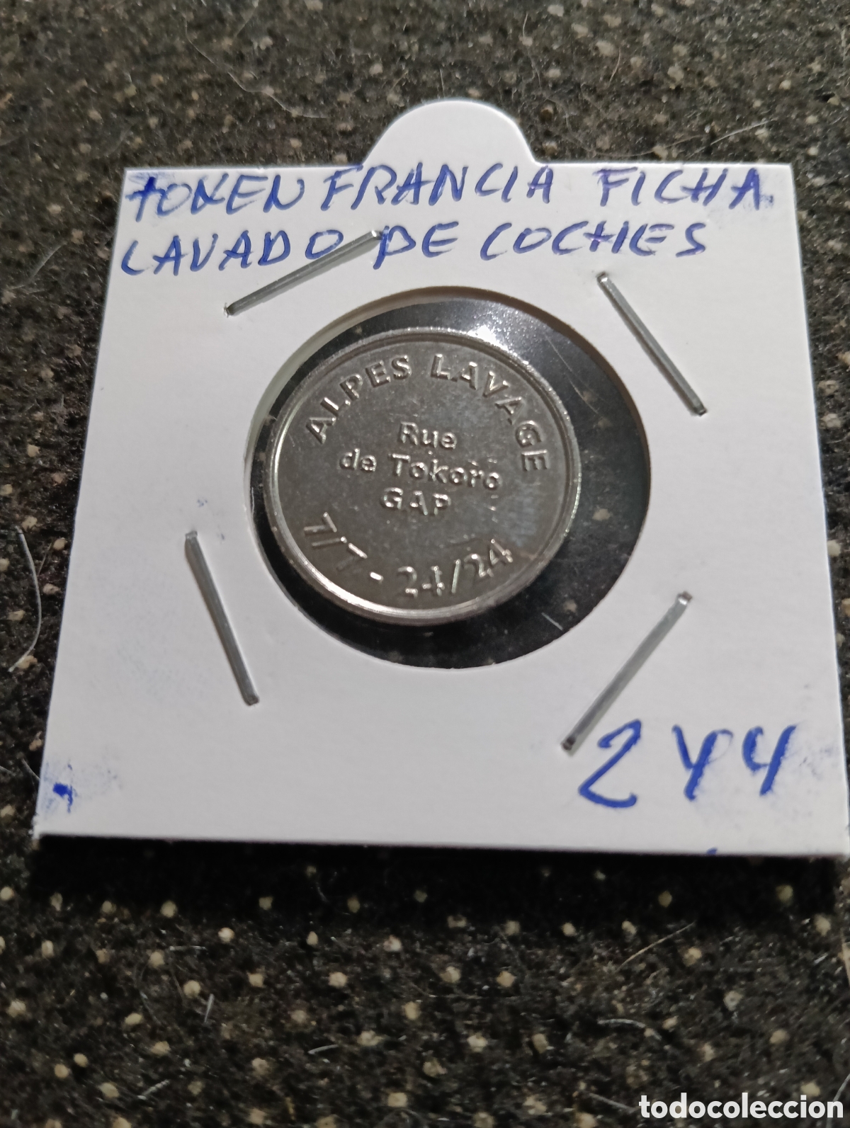 Monedas locales: Token o Jeton Francia ficha lavado de coches
