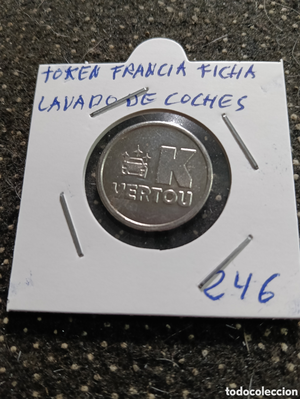 Monedas locales: Token o Jeton Francia ficha lavado de coches