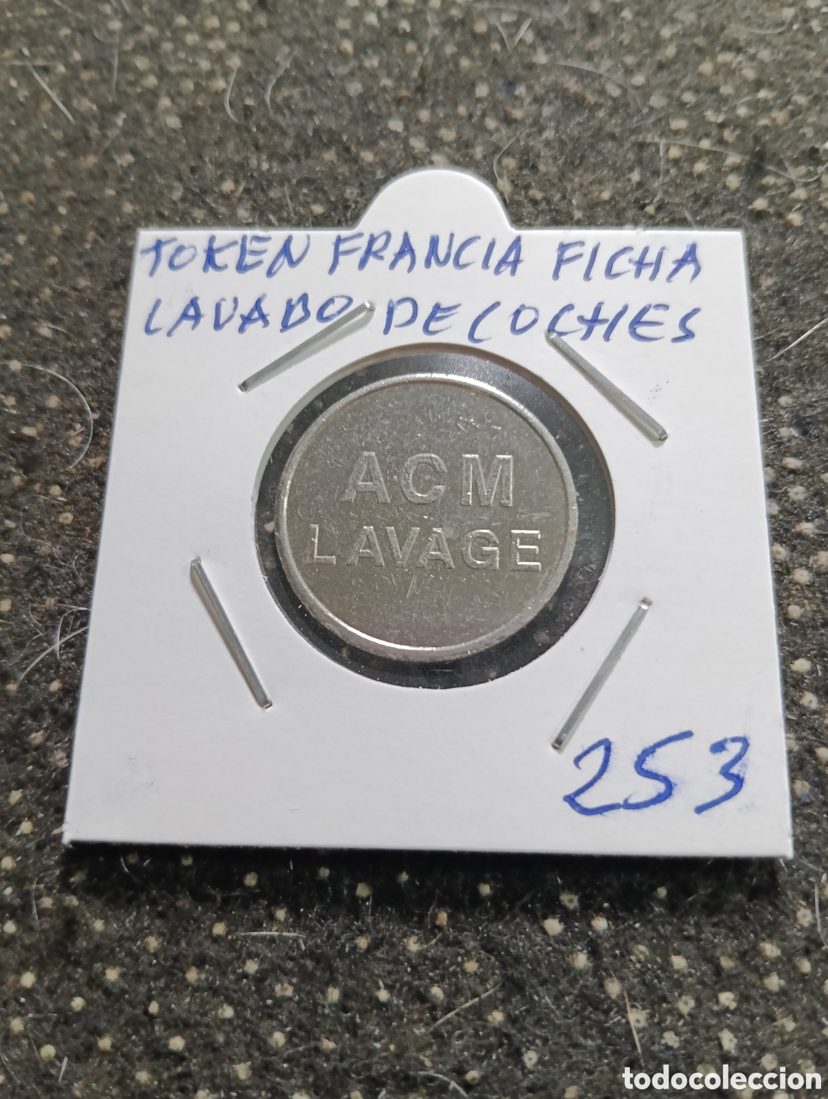 Monedas locales: Token o Jeton Francia ficha lavado de coches