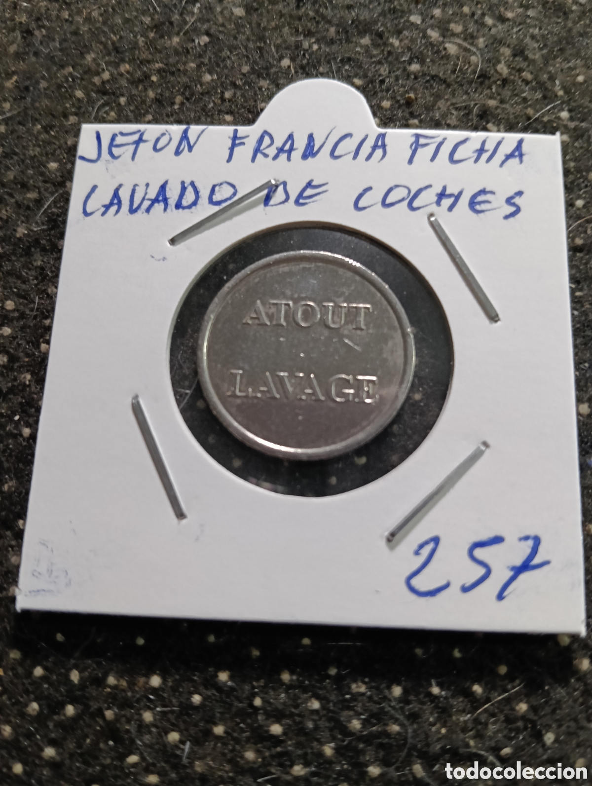 Monedas locales: Token o Jeton Francia ficha lavado de coches