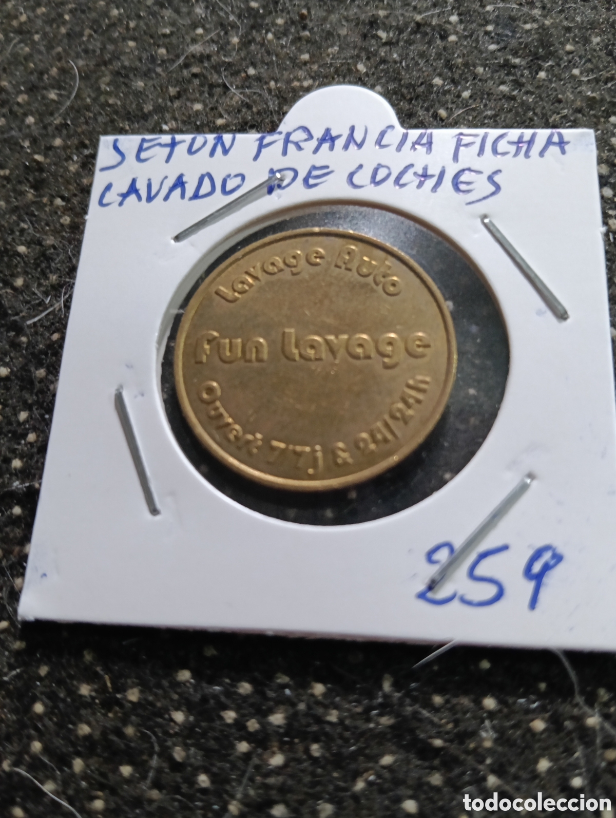 Monedas locales: Token o Jeton Francia ficha lavado de coches