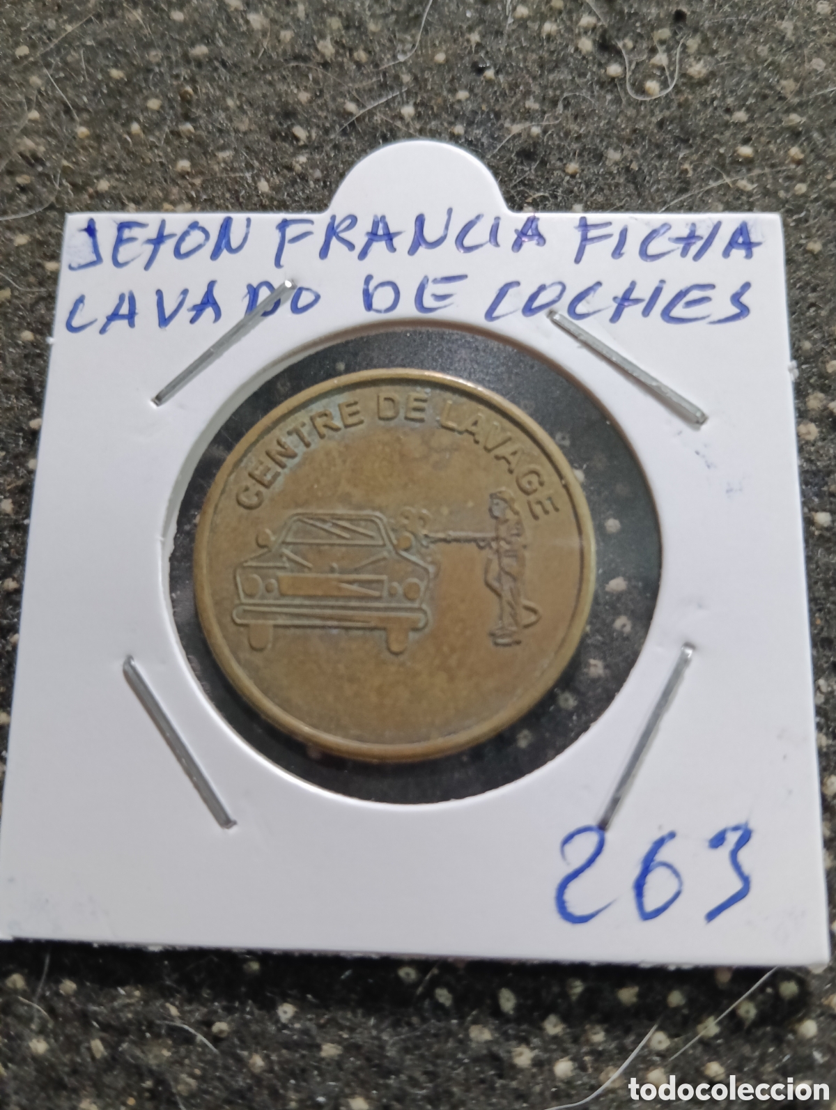 Monedas locales: Token o Jeton Francia ficha lavado de coches