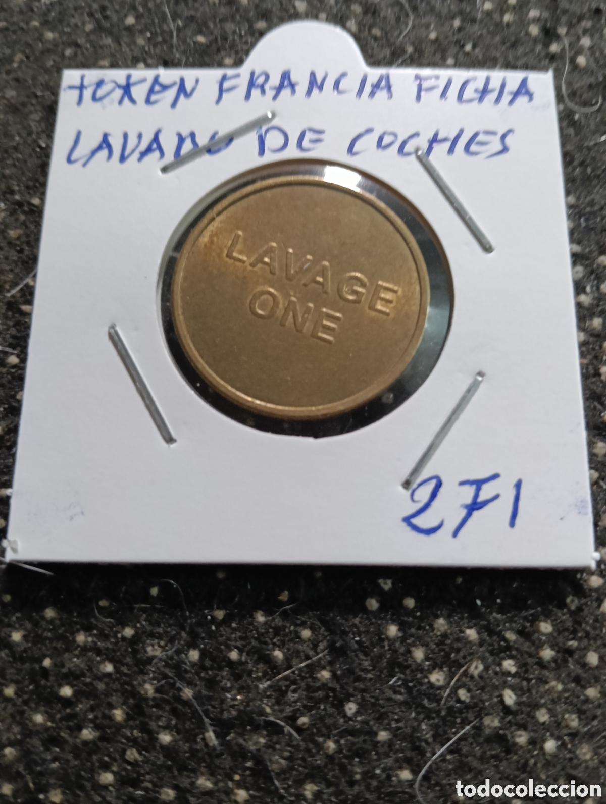 Monedas locales: Token o Jeton Francia ficha lavado de coches