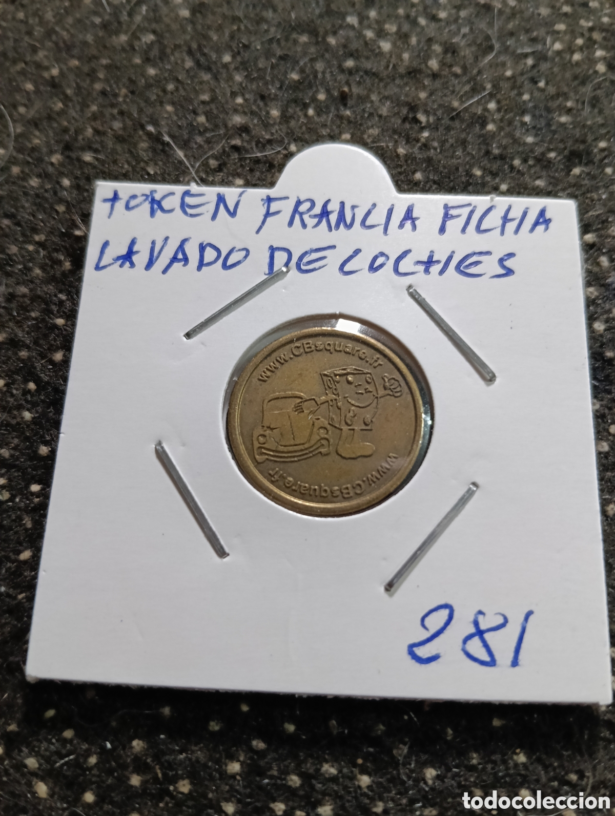 Monedas locales: Token o Jeton Francia ficha lavado de coches