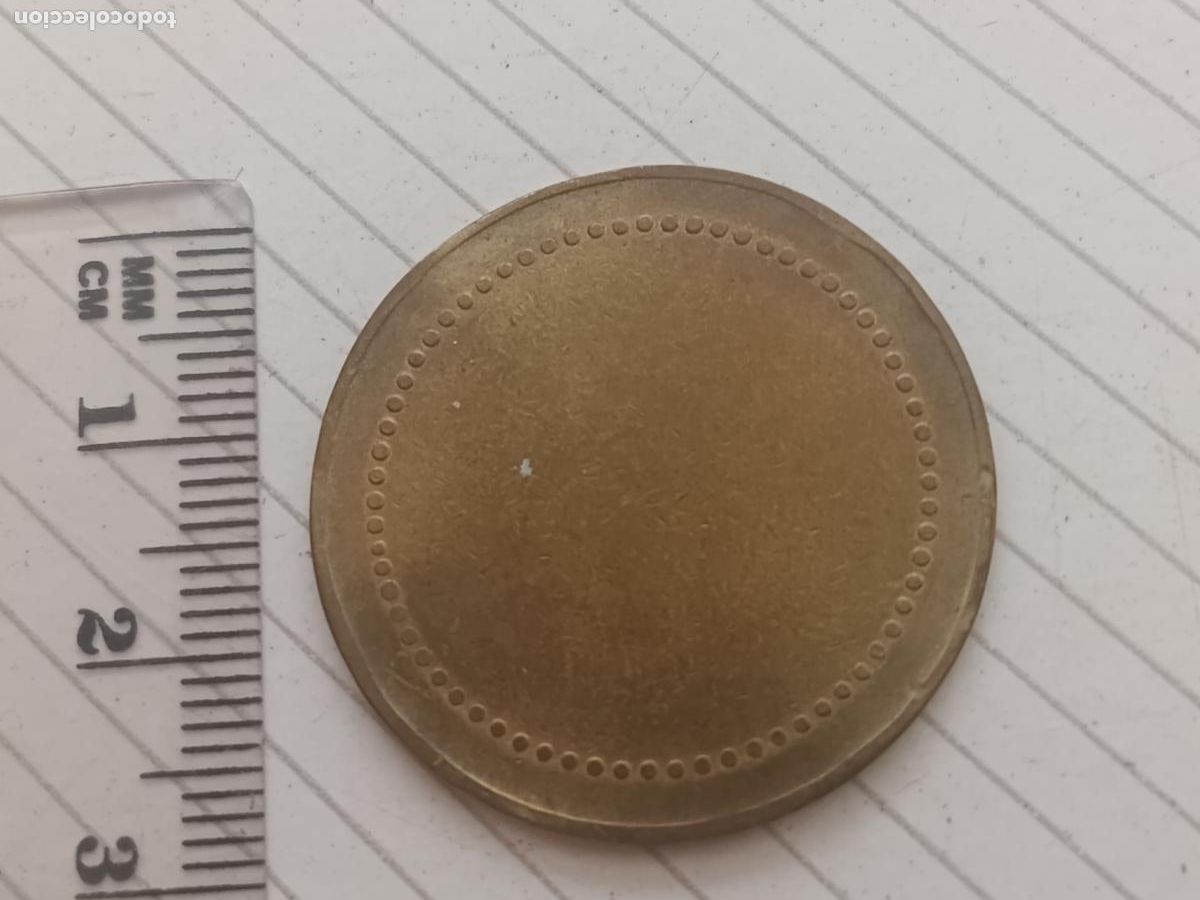 Monedas locales: Ficha de 1 peseta, lat&oacute;n - Foto 2