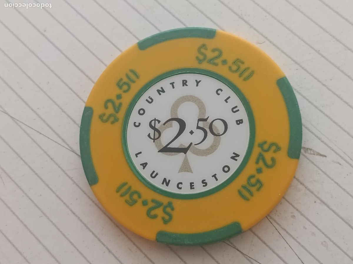 Monedas locales: Ficha de casino. County Club, Launceston