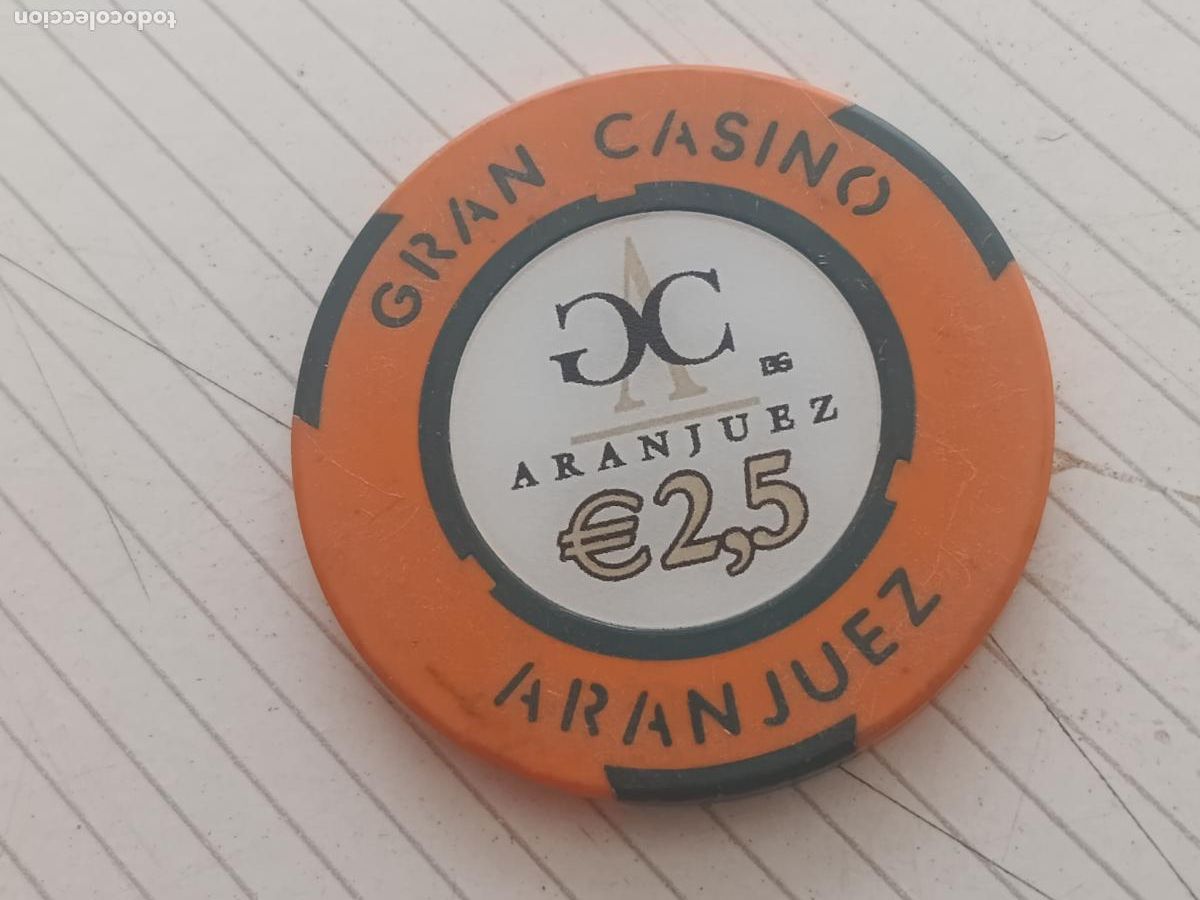 Monedas locales: Ficha Casino de Aranjuez. 2,50 pesetas