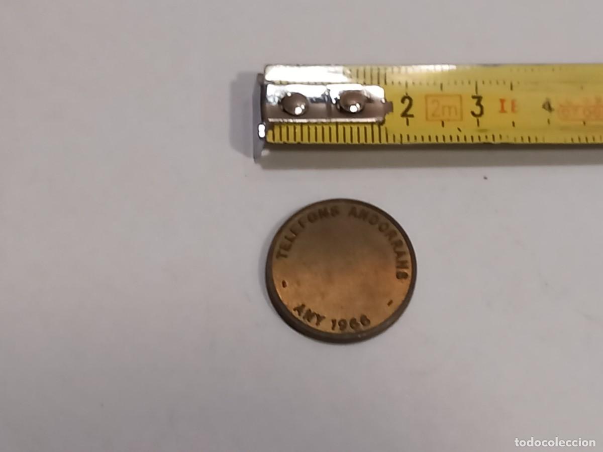 Monedas locales: CURIOSA MONEDA TELEFONOS ANDORRANOS A&Ntilde;O 1966 / COMPRA MIN&Iacute;MA 5 &euro;