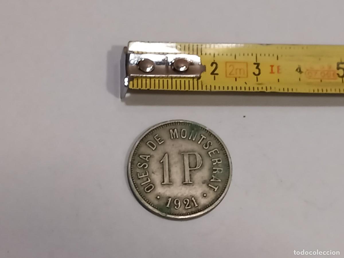 Monedas locales: CURIOSA MONEDA COOPERATIVA UNION OBRERA OLESA DE MONTSERRAT A&Ntilde;O 1921 / COMPRA MIN&Iacute;MA 5 &euro;