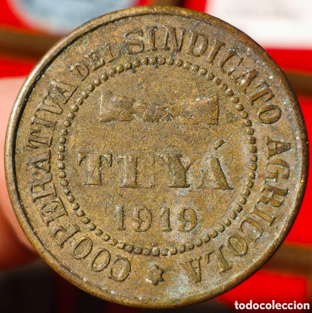 Monedas locales: AL534 - Cooperativa del Sindicato Agr&iacute;cola - Tey&agrave; (Barcelona) - 10 c&eacute;ntimos
