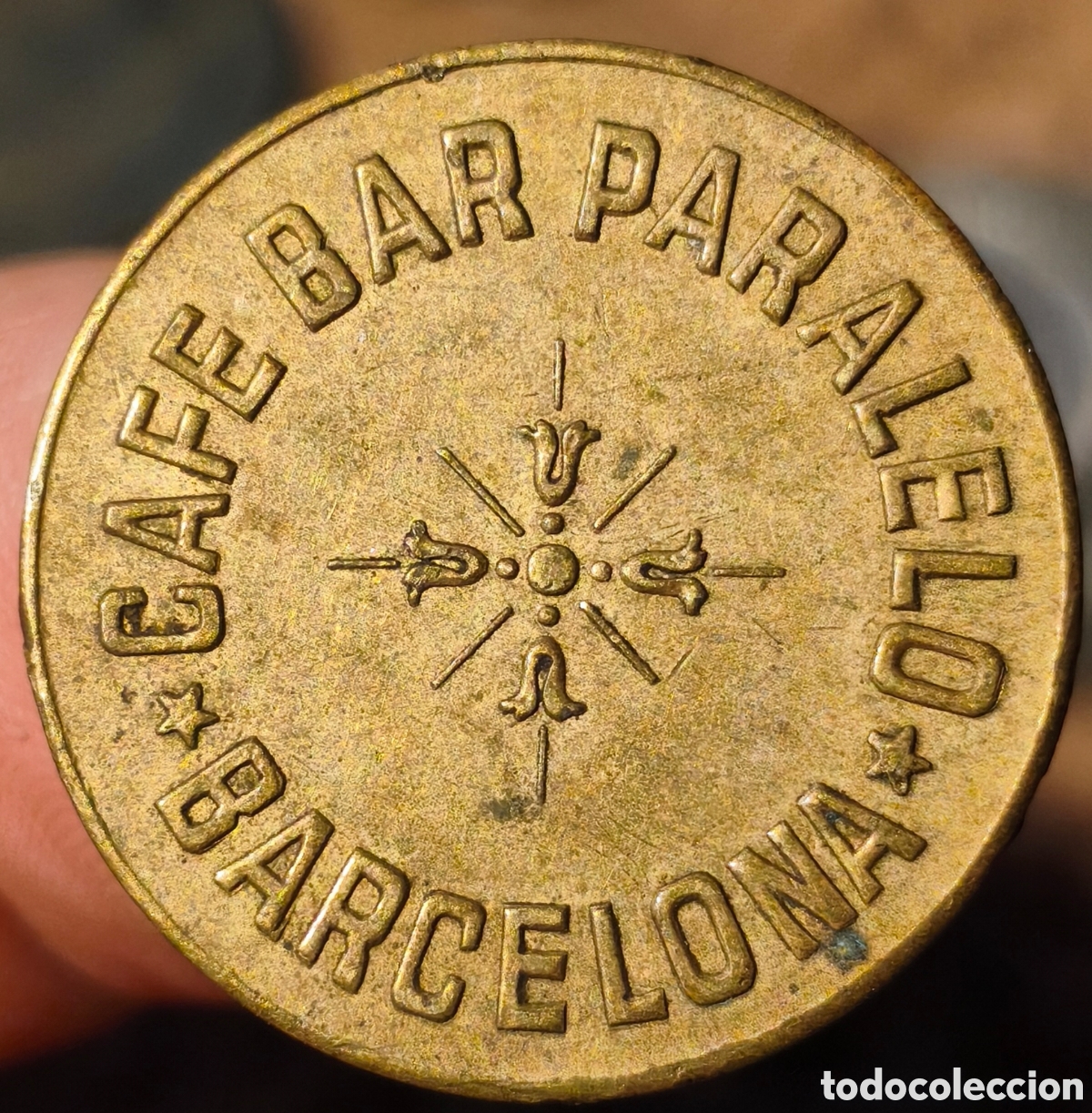 Monedas locales: AL1003 - Caf&eacute; Bar Paralelo - Barcelona - 25 C&eacute;ntimos