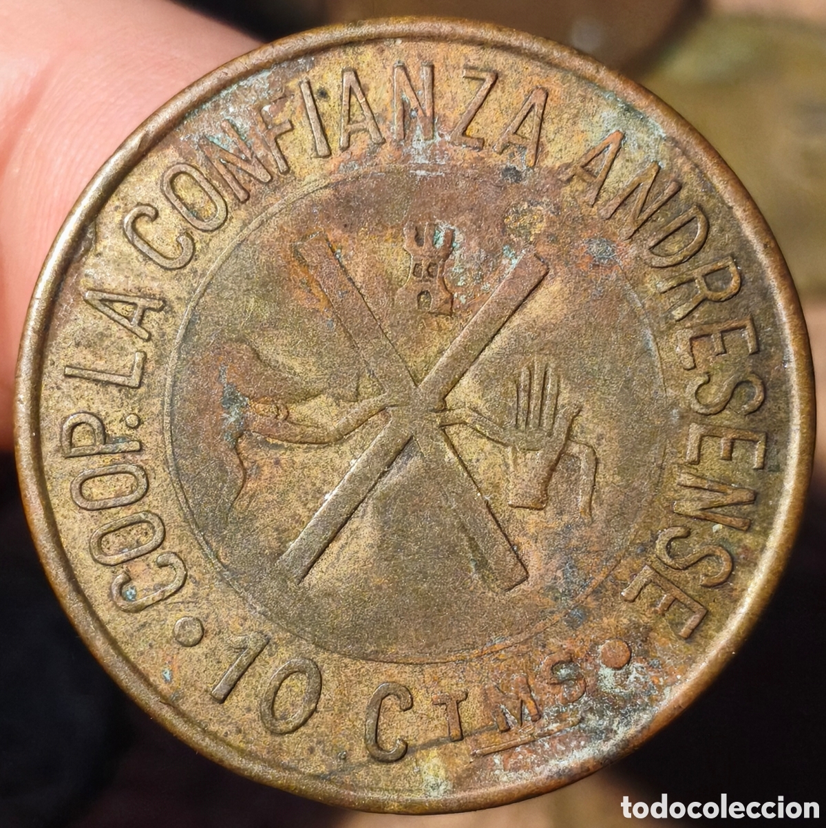Monedas locales: AL1582 - Cooperativa La Confianza Andresense - Sant Andreu de Palomar (Barcelona) - 10 c&eacute;ntimos