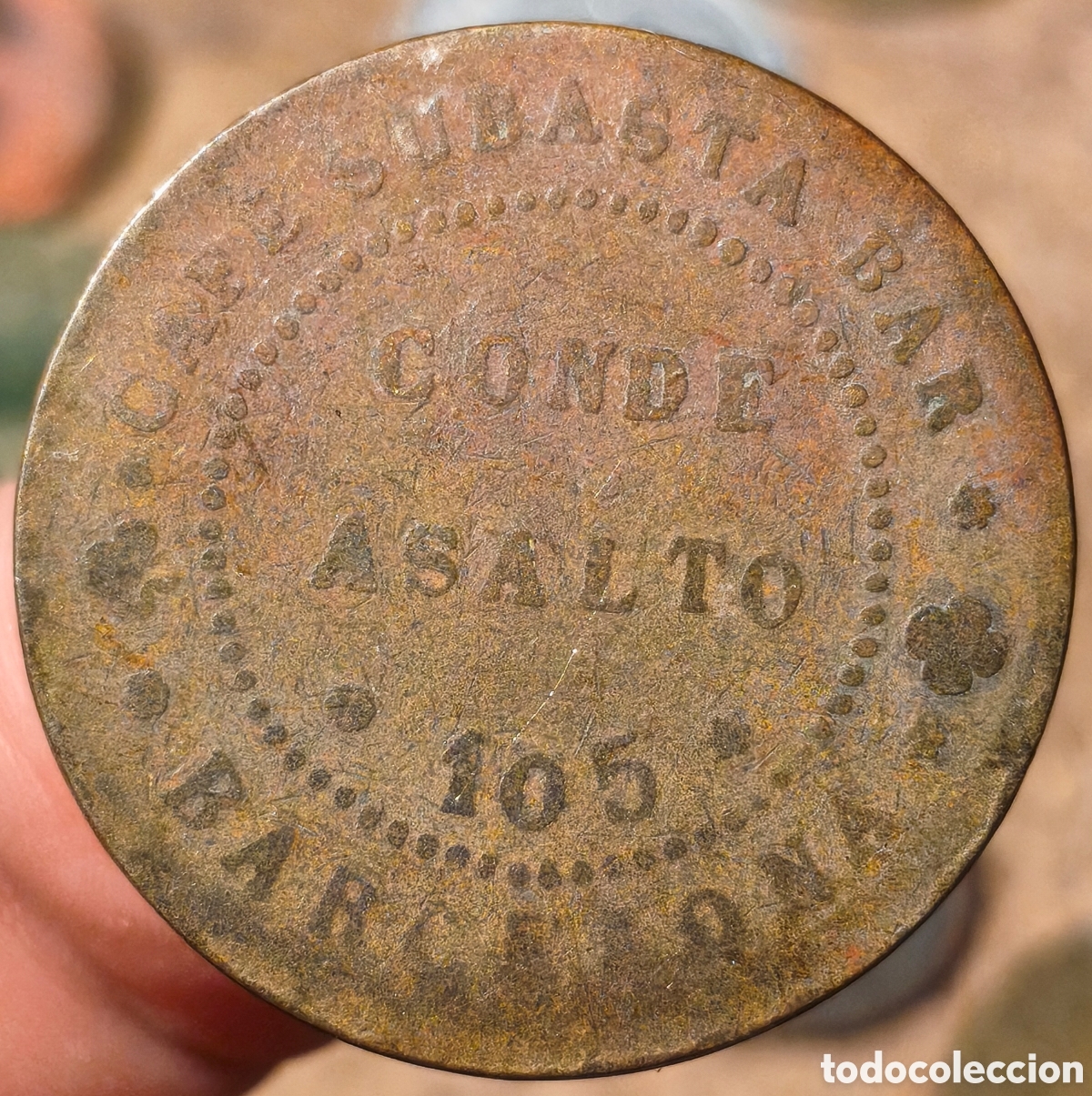 Monedas locales: AL NO CAT - Caf&eacute; Bar Suvmbasta (Conde Asalto 105) - Barcelona - 10 c&eacute;ntimos