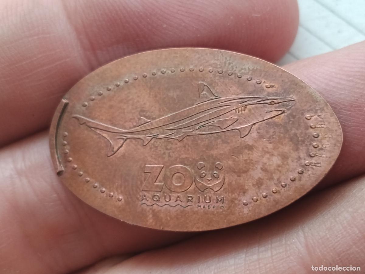 Monedas locales: Zoo aquarium Madrid. Ficha enlongada