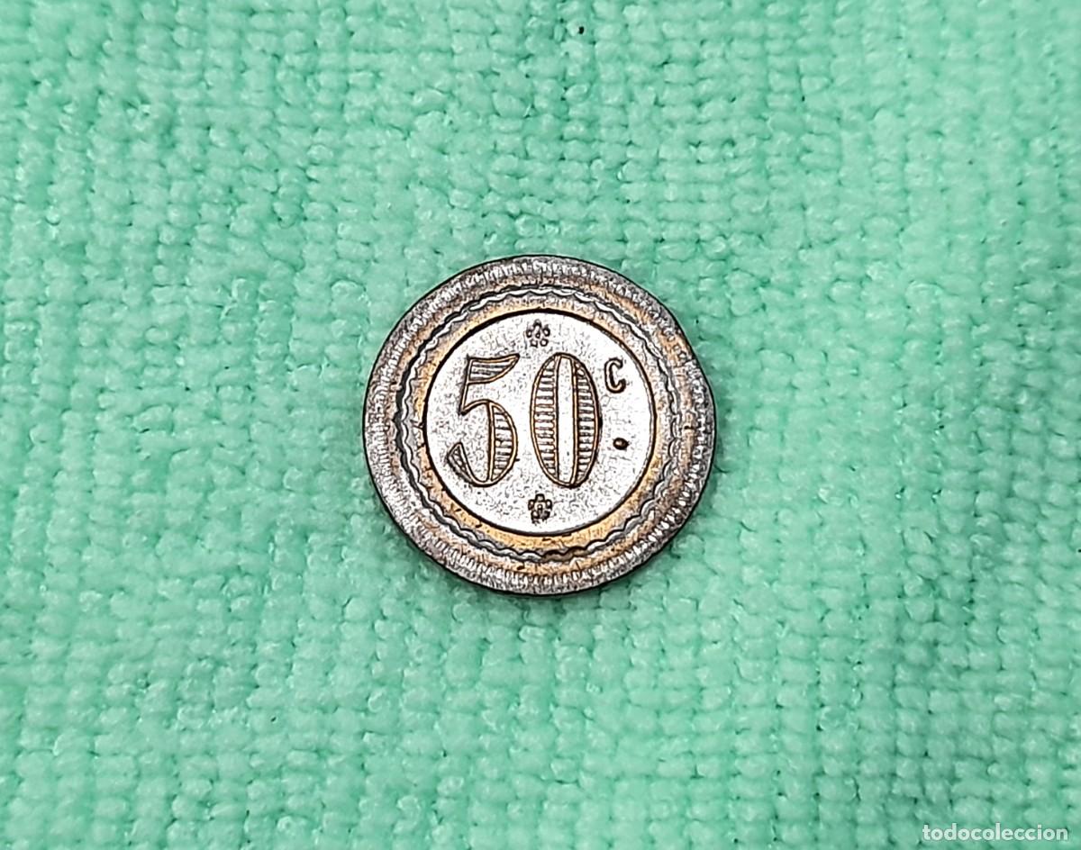 Monedas locales: Ficha de 50 centimos - Foto 1