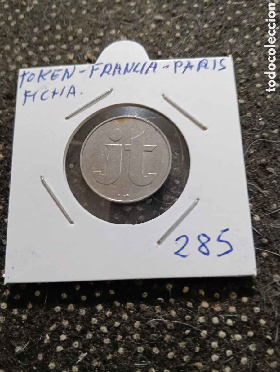 Monedas locales: Token o Jeton Francia ficha Paris J.T.