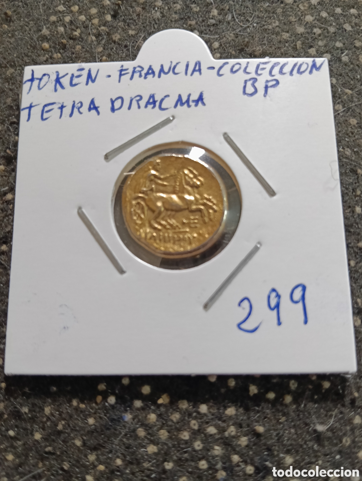 Monedas locales: Token o Jeton Francia Colecci&oacute;n B.P. Tetradracma r&eacute;plica