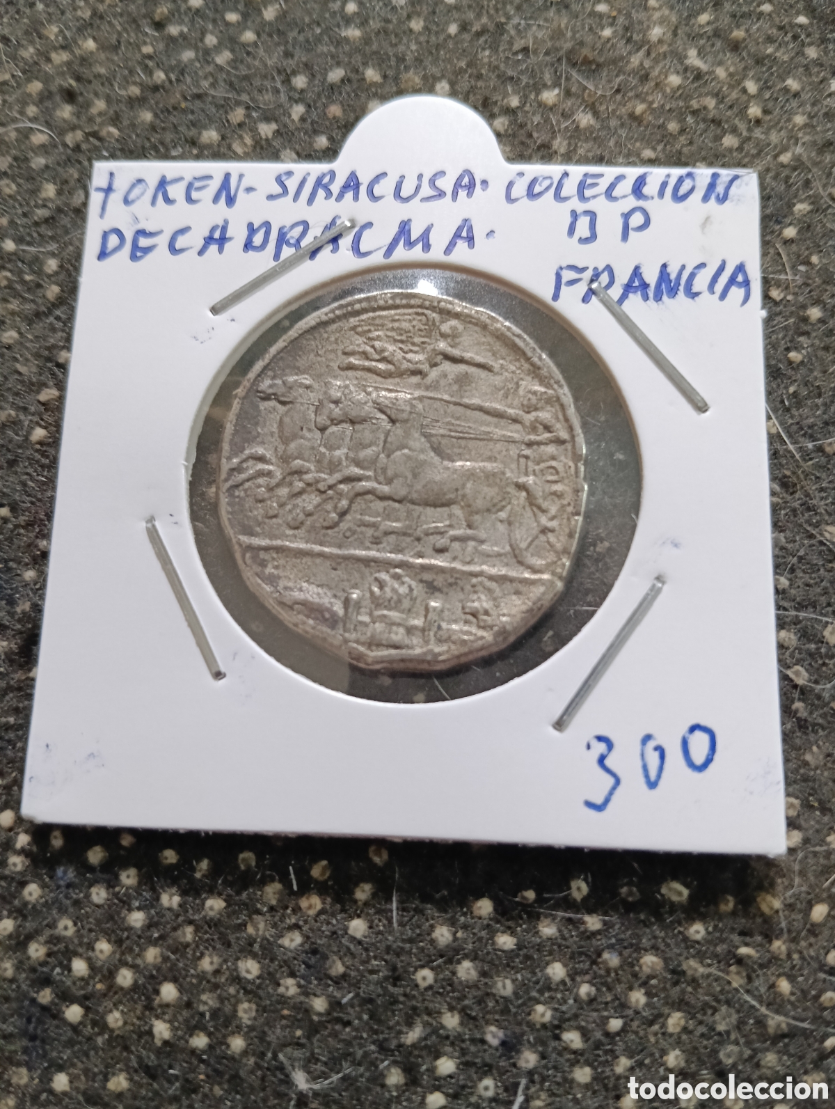 Monedas locales: Token o Jeton Francia Colecci&oacute;n B.P. Siracusa Decadracma r&eacute;plica
