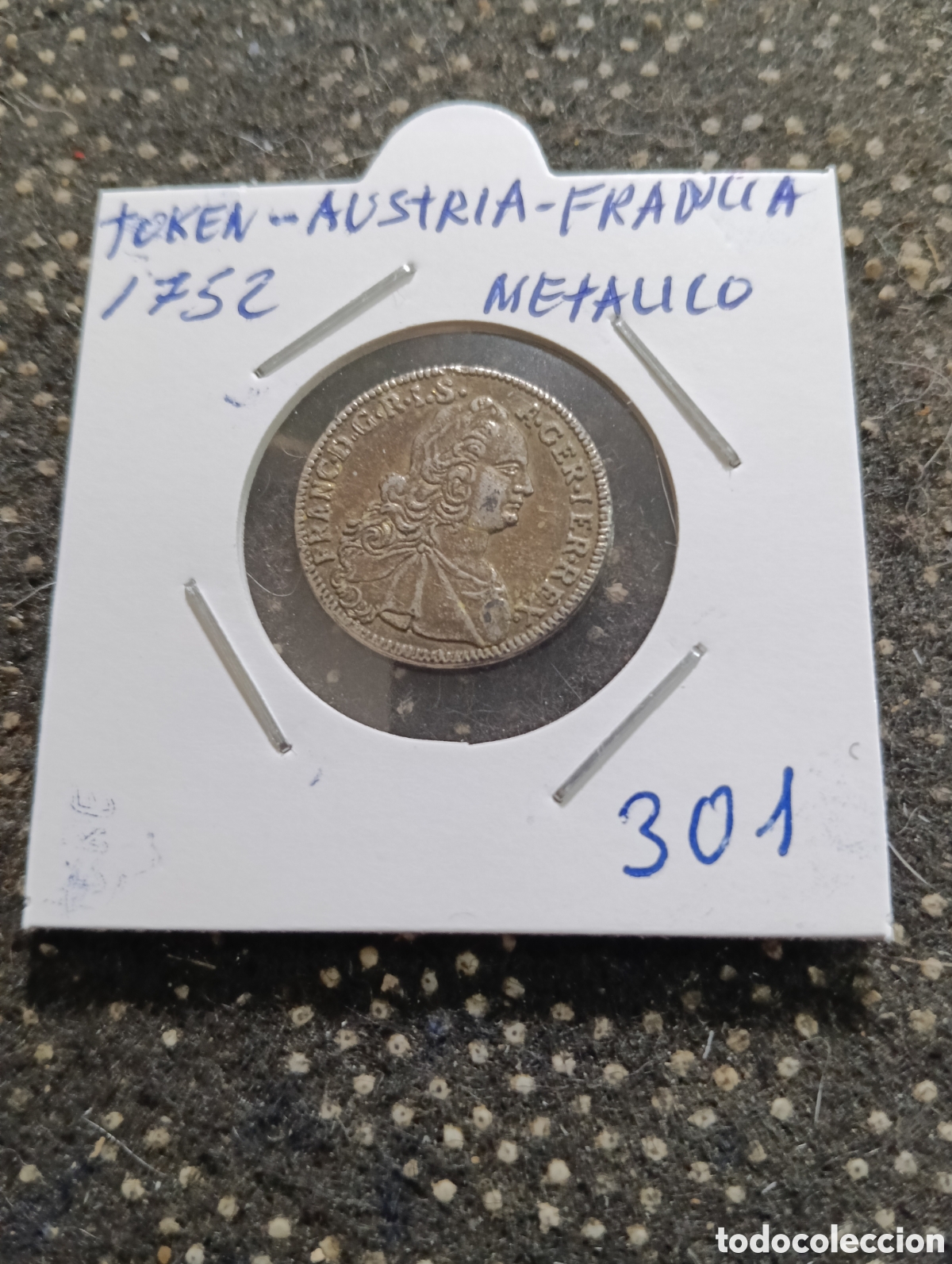 Monedas locales: Token o Jeton Francia Austria 1752 r&eacute;plica