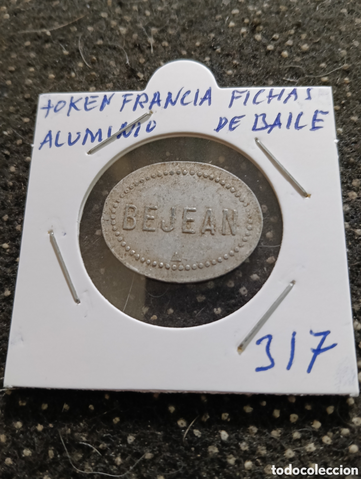Monedas locales: Token o Jeton Francia Fichas de Baile en Aluminio