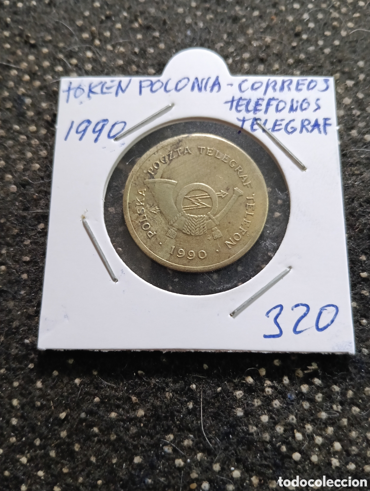 Monedas locales: Token o Jeton Polonia de Correos, tel&eacute;fono y tel&eacute;grafos 1990