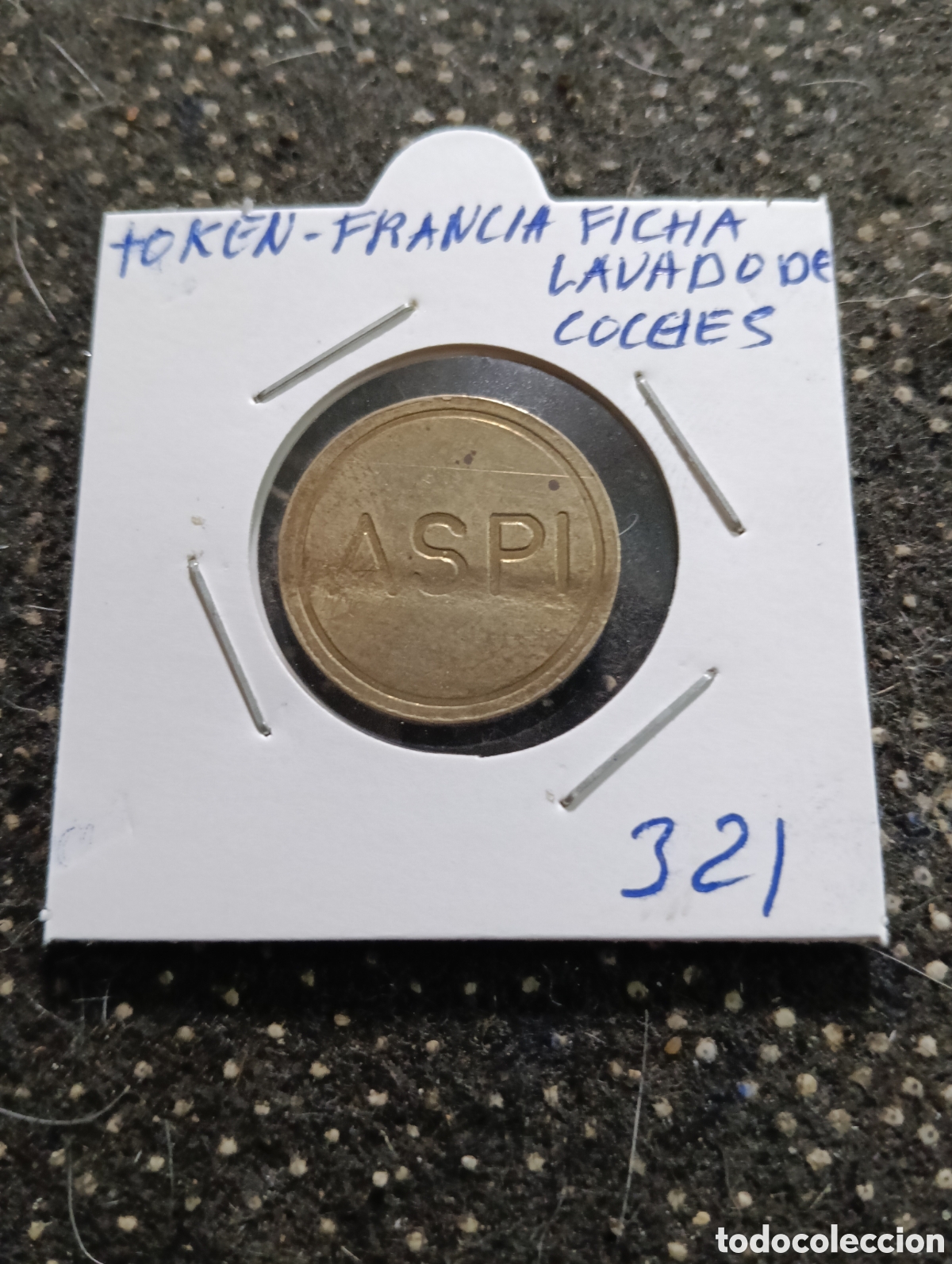 Monedas locales: Token o Jeton Francia fichas de lavado de coches