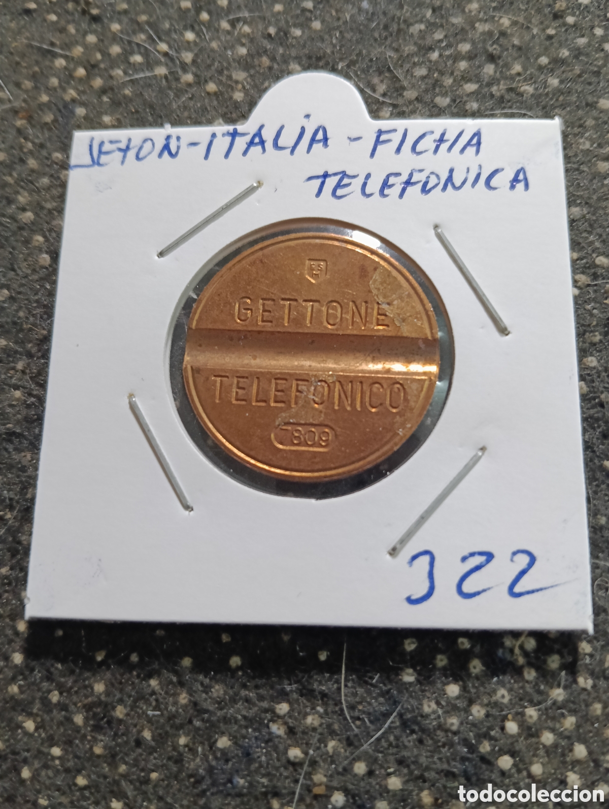 Monedas locales: Token o Jeton Italia fichas de tel&eacute;fono