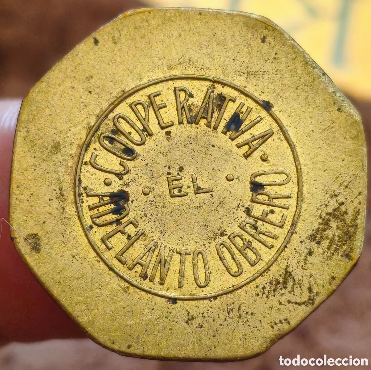 Monedas locales: AL843 - Cooperativa El Adelanto Obrero - Barcelona - 10 c&eacute;ntimos