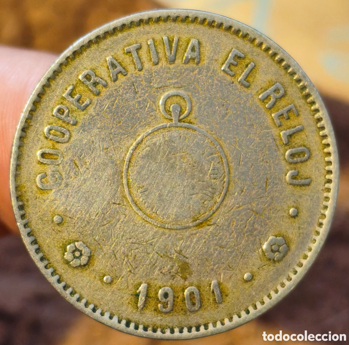 Monedas locales: AL1791v - Cooperativa El Reloj - Barcelona - 5 pesetas