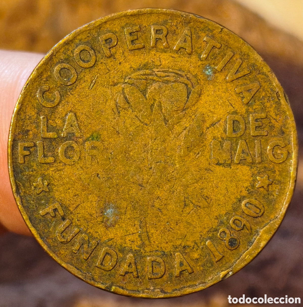 Monedas locales: AL1454v - Cooperativa La Flor de Maig - Barcelona - 10 c&eacute;ntimos