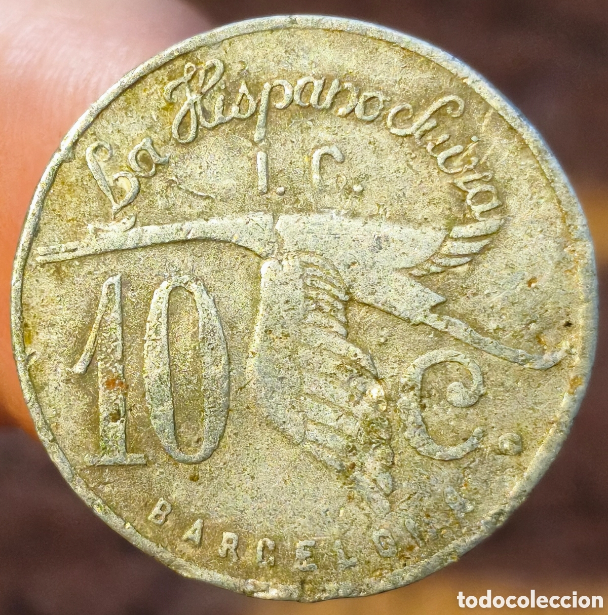 Monedas locales: AL1556 - Ind&uacute;stria Colectivizada La Hispano Suiza - 10 c&eacute;ntimos