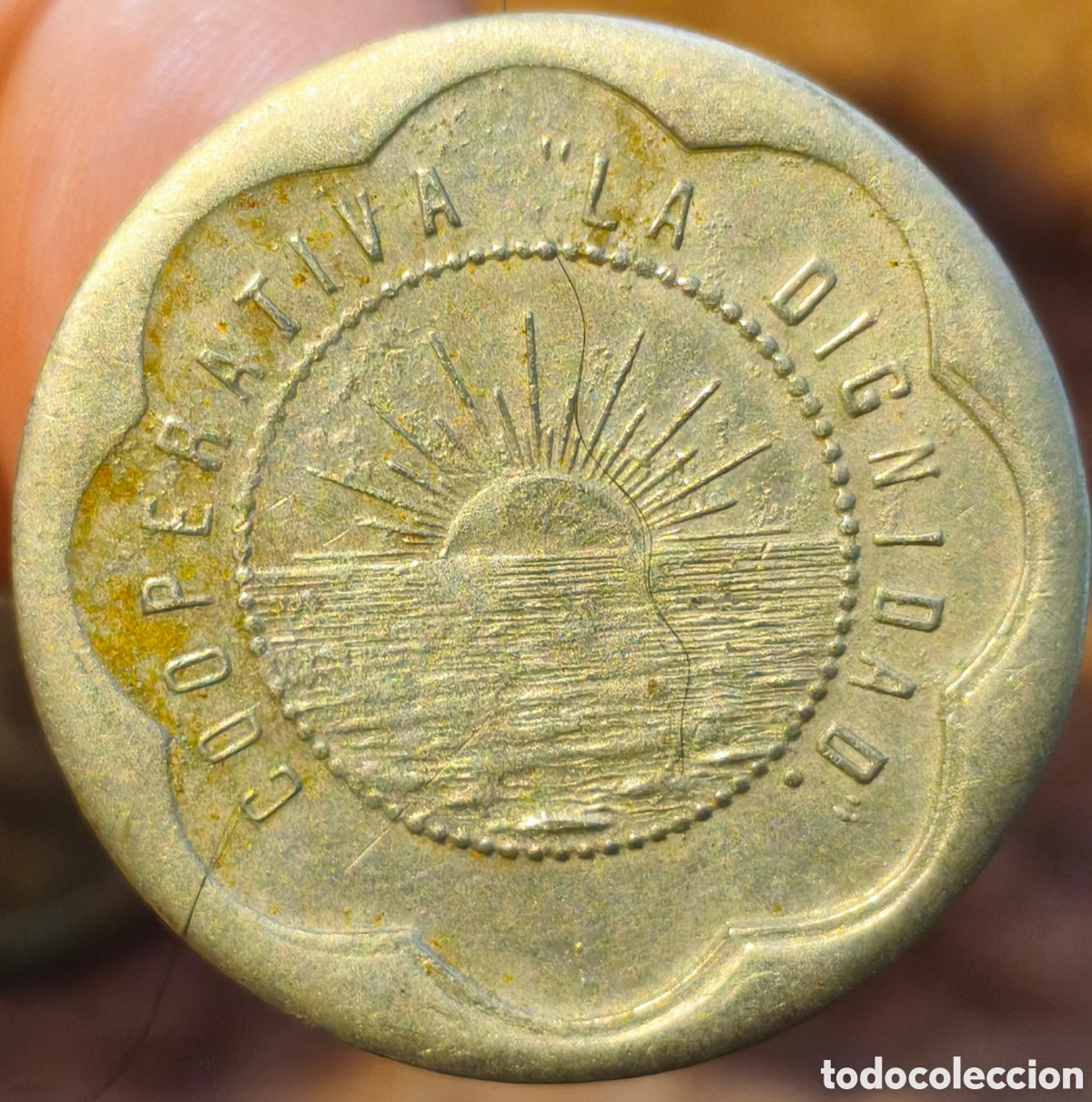 Monedas locales: AL859 - Cooperativa La Dignidad - Barcelona - 10 c&eacute;ntimos