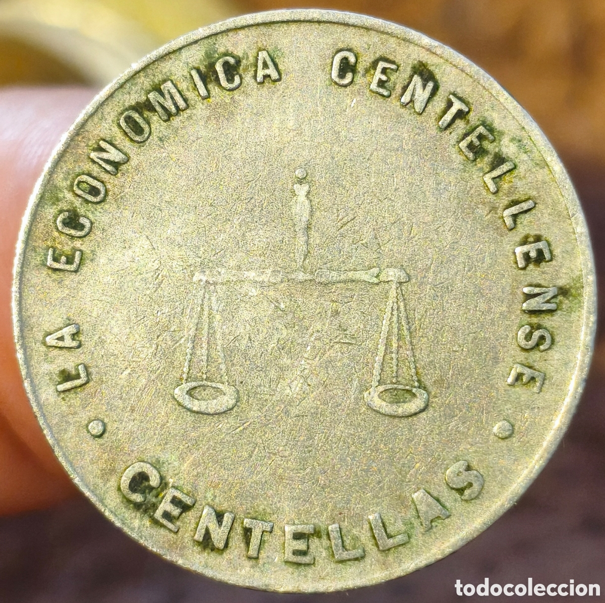 Monedas locales: AL2908 - La Econ&oacute;mica Centellense - Centelles (Barcelona) - 1 peseta