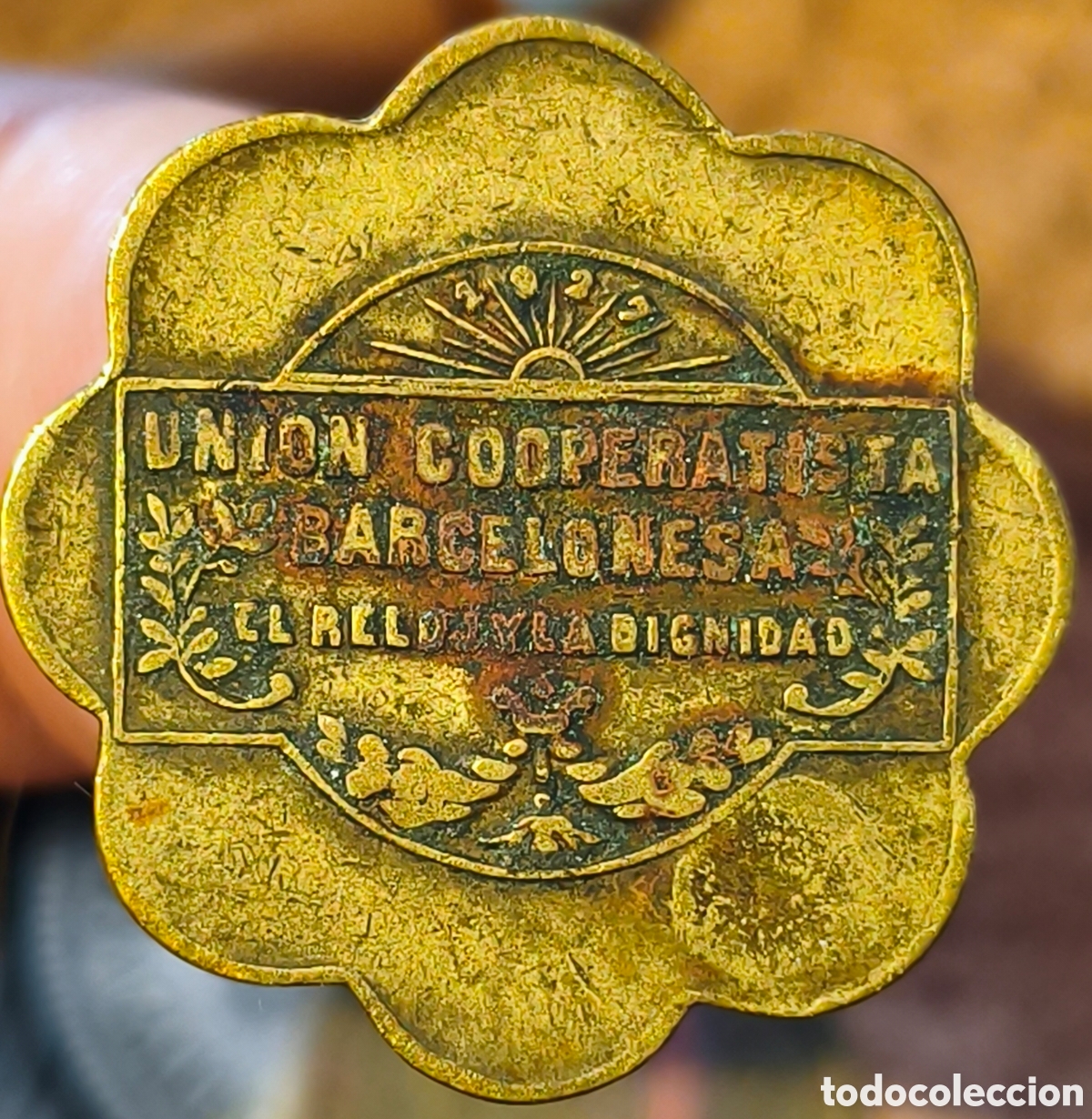 Monedas locales: AL952 - Uni&oacute;n Cooperatista Barcelonesa El Reloj y la Dignidad - Barcelona - 5 panes