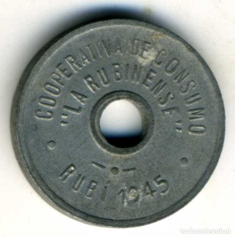 Monedas locales: XS- RUB&Iacute; (Vall&egrave;s Occidental) 1945 10 Cts. Cooperativa La Rubinense