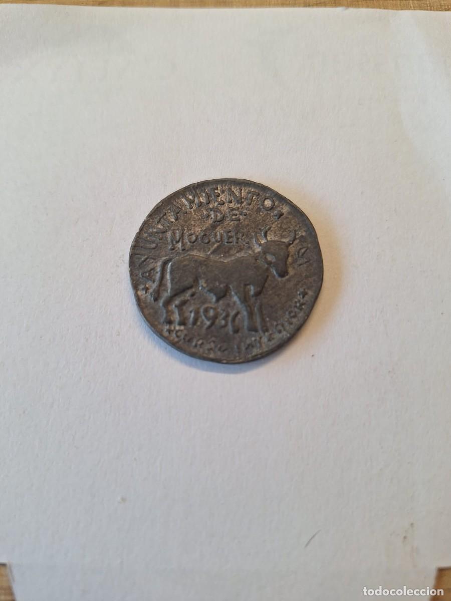 Monedas locales: RARISIMA MONEDA AYUNTAMIENTO MOGUER HUELVA 1 PTA