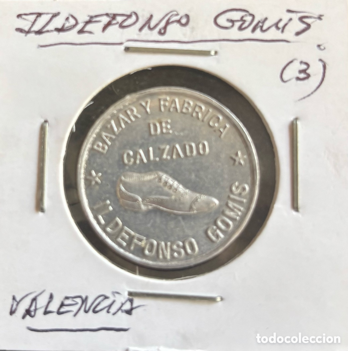 Lokalw&auml;hrung: Ficha monetaria. Jet&oacute;n. Ildefonso Gomis. Zapater&iacute;a. Tercera variante