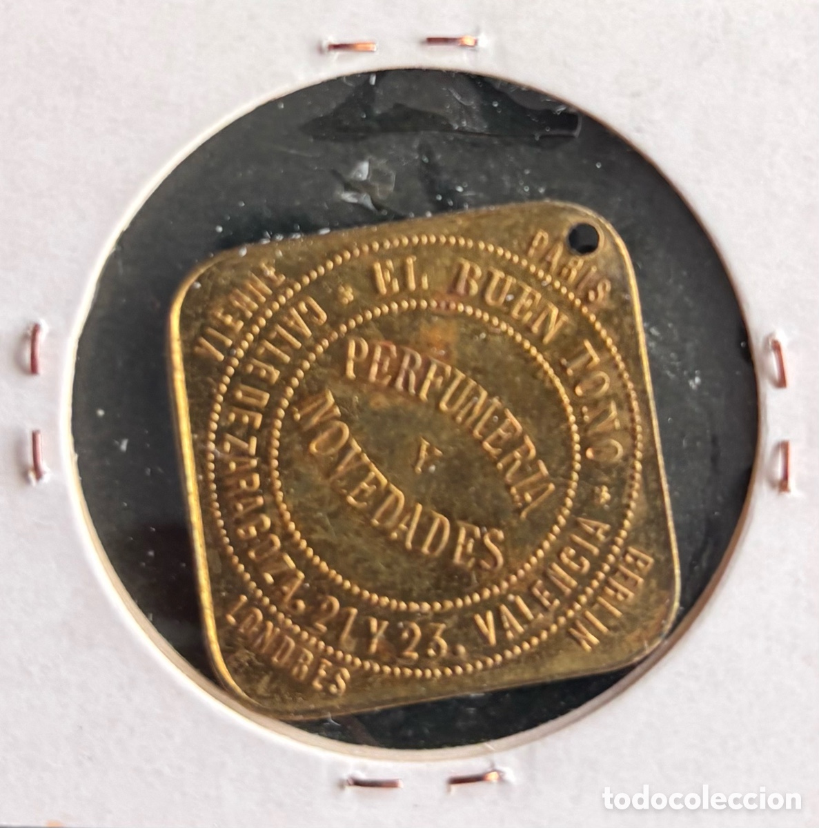 Local Coins: Ficha monetaria. Jet&oacute;n. El Buen To&ntilde;o. Perfumer&iacute;a. Valencia