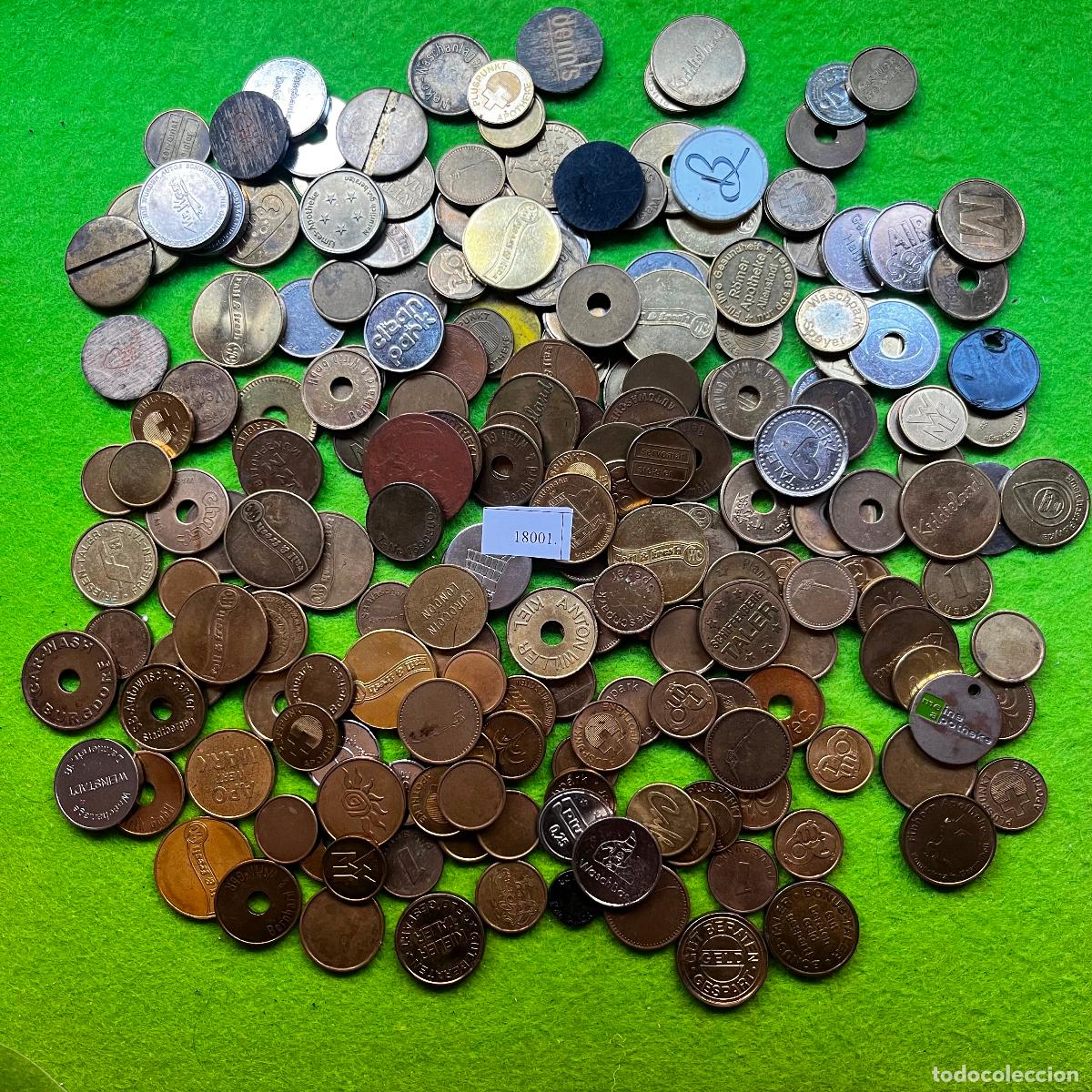 Monedas locales: Lote 1 kilo Fichas, kilogramos, kilos, token, jet&oacute;n, 18001