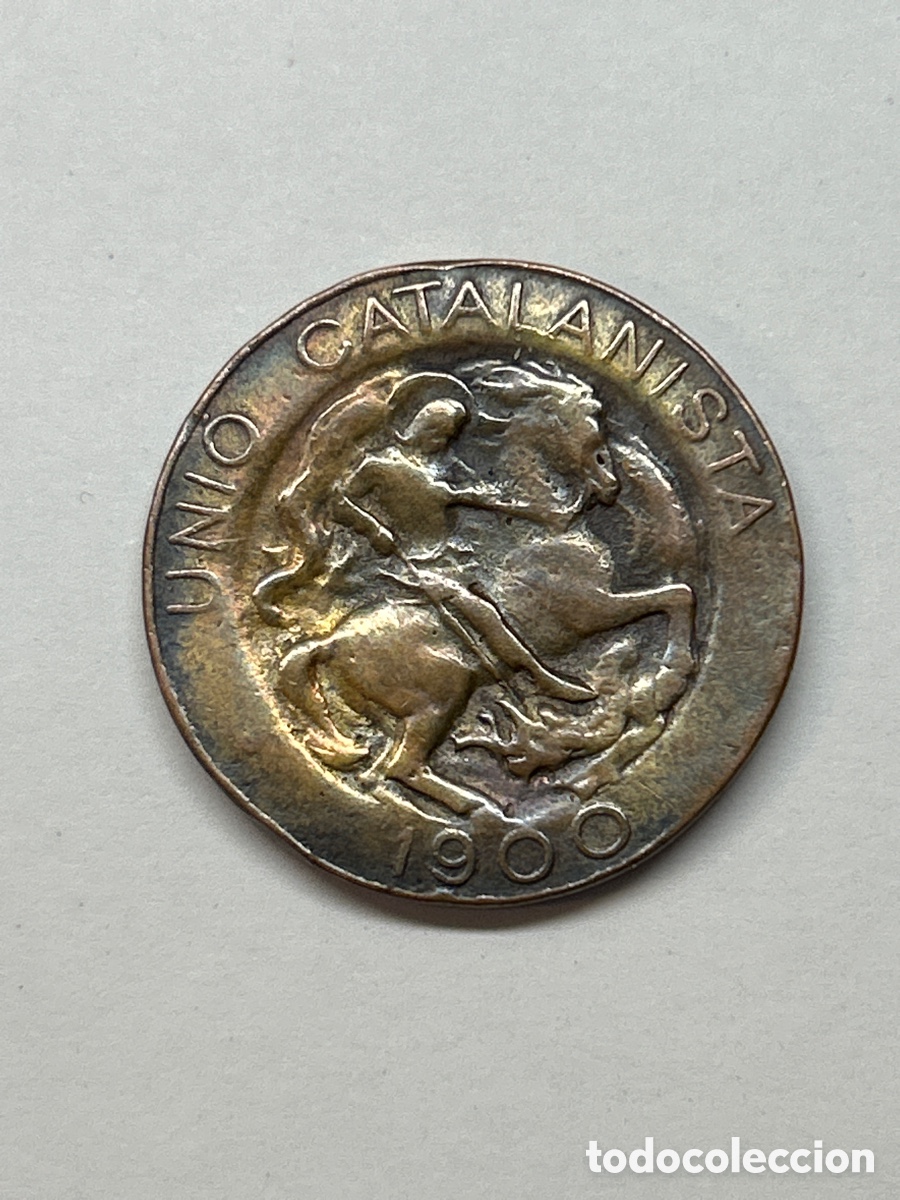 Monedas locales: Uni&oacute; Catalanista base 10 c&eacute;ntimos 1900.