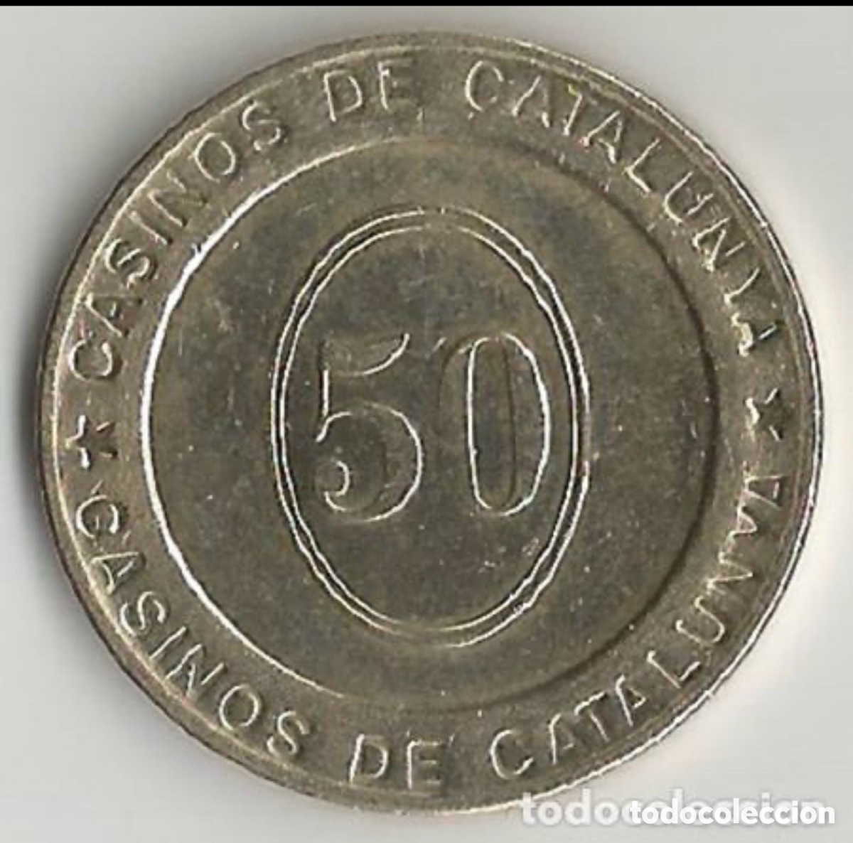 Lokalw&auml;hrung: FICHA - CASINO DE CATALU&Ntilde;A - 50 CENTS DE EURO -